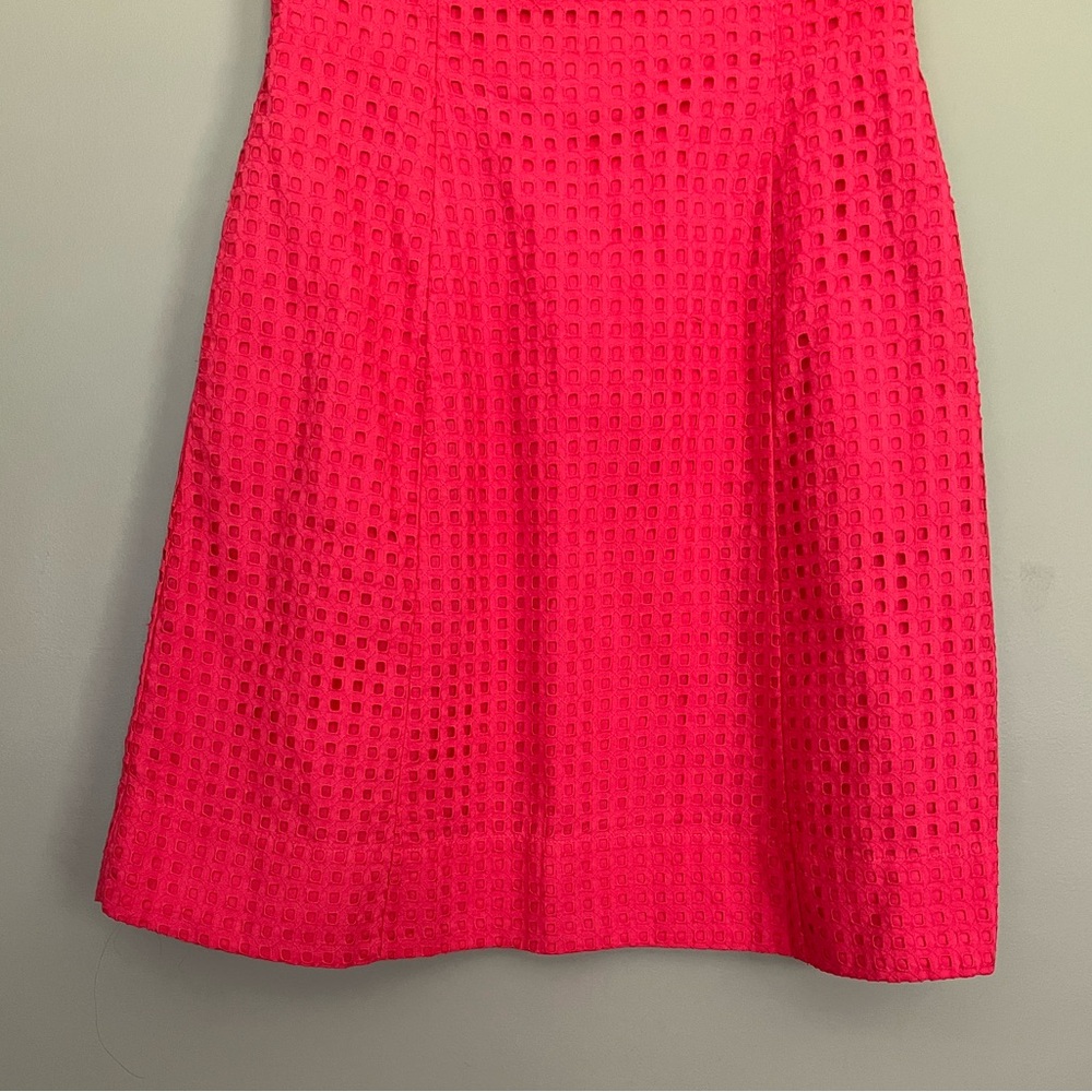 {White House Black Market} Strapless Eyelet Cocktail Dress in Red - Womens 8 - Picture 4 of 10
